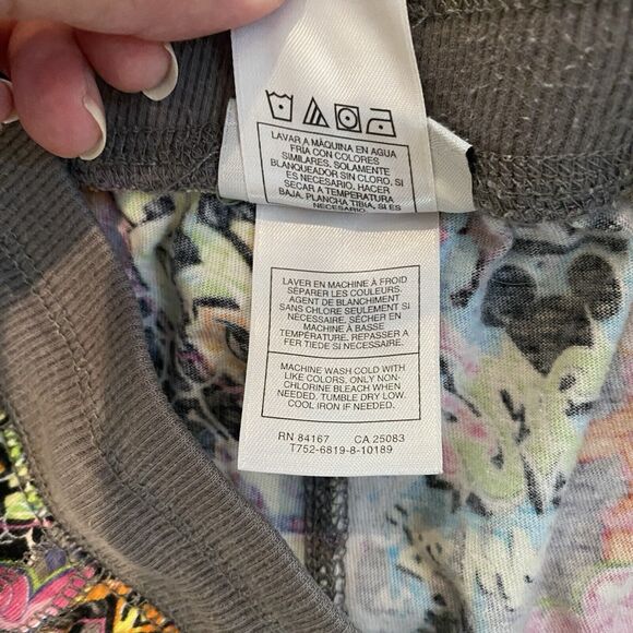 Disney Parks Mickey Pajama Pants Womens Large Lounge Stretch Graffiti - Picture 15 of 16